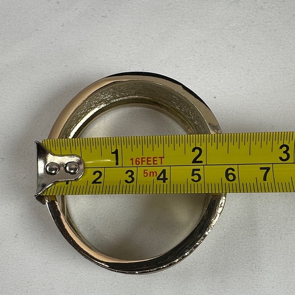 Sparkling Tan/Silver and Gold Tone Women's Bracelet - Picture 10 of 12